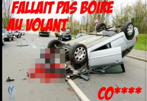 Affiche Accident Fallait pas boire au volant 1409012 280