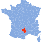 France Département Gard Carte