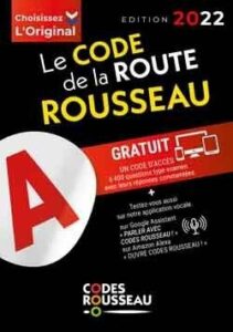 Livre "Le code de la route ROUSSEAU" Édition 2023 Couverture